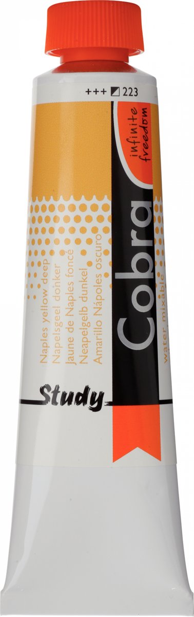 Cobra Study Olieverf 40ml | Naples Yellow Deep (223)